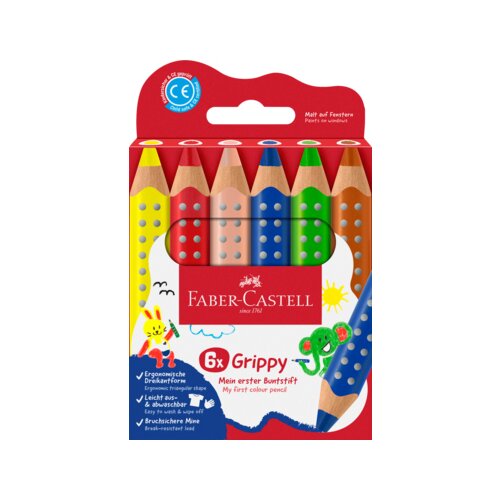 Faber-Castell Buntstift Grippy 6 St./Pack.