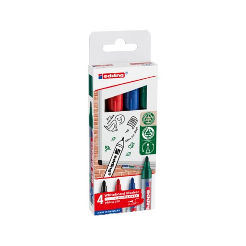 edding Whiteboardmarker 250 4 St./Pack.