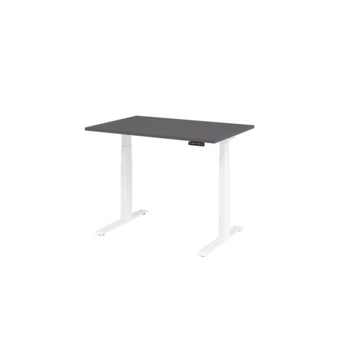 Hammerbacher Schreibtisch Basic 1.200 x 640 x 1.290 x 800 mm (B x H x T) graphit