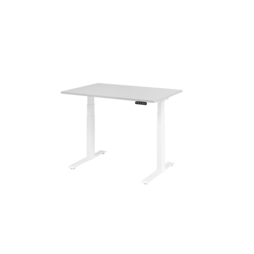 Hammerbacher Schreibtisch Basic 1.200 x 640 x 1.290 x 800 mm (B x H x T) grau