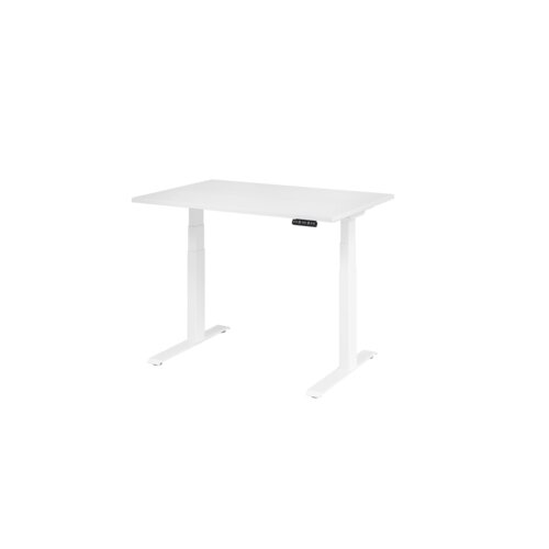 Hammerbacher Schreibtisch Basic 1.200 x 640 x 1.290 x 800 mm (B x H x T) weiß