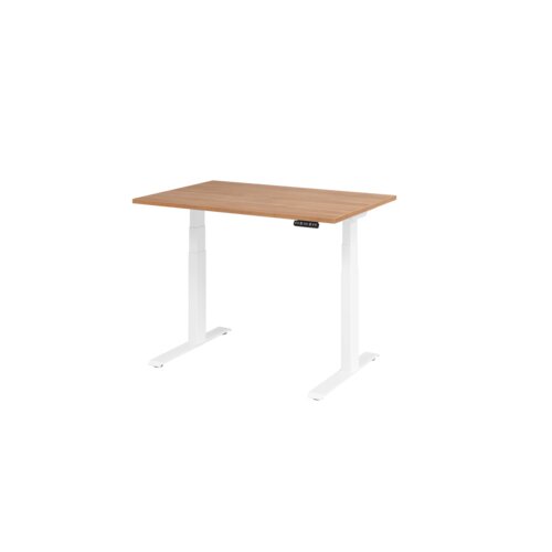 Hammerbacher Schreibtisch Basic 1.200 x 640 x 1.290 x 800 mm (B x H x T) nussbaum