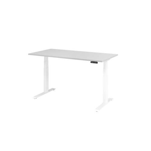 Hammerbacher Schreibtisch Basic 1.600 x 640 x 1.290 x 800 mm (B x H x T) grau