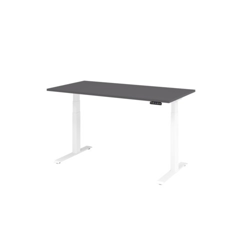 Hammerbacher Schreibtisch Basic 1.600 x 640 x 1.290 x 800 mm (B x H x T) graphit