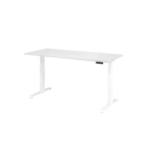 Hammerbacher Schreibtisch Basic 1.800 x 640 x 1.290 x 800 mm (B x H x T) weiß