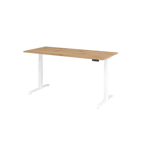 Hammerbacher Schreibtisch Basic 1.800 x 640 x 1.290 x 800 mm (B x H x T) asteiche
