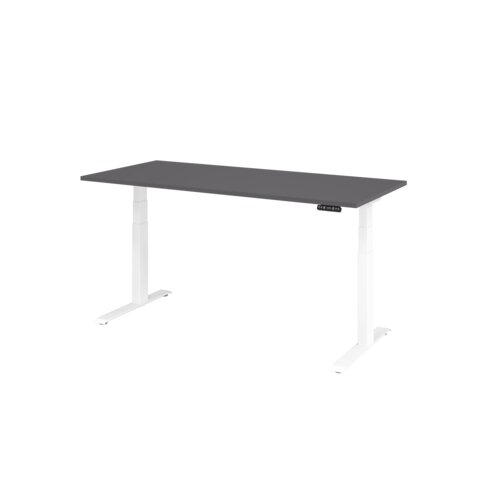 Hammerbacher Schreibtisch Basic 1.800 x 640 x 1.290 x 800 mm (B x H x T) graphit