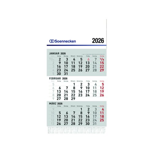Soennecken Wandkalender 2026