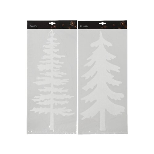 DECORIS Fensterbild Tanne 2 St./Pack.