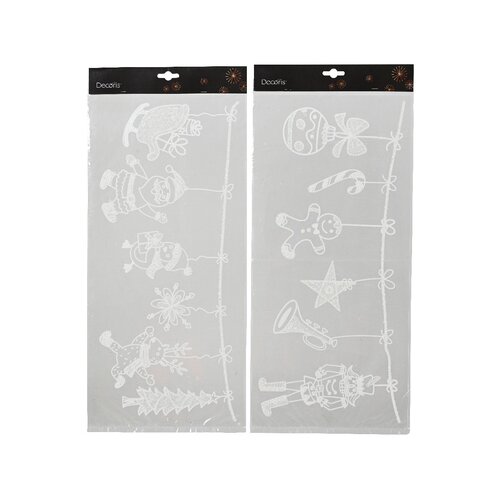 DECORIS Fensterbild Weihnachten 2 St./Pack.