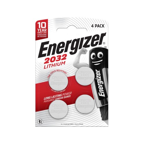 Energizer® Knopfzelle Lithium 4 St./Pack.