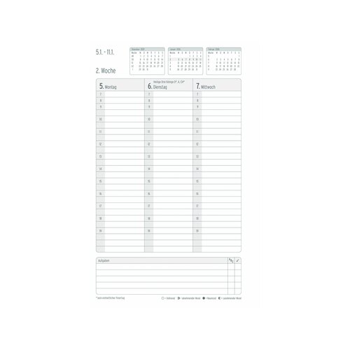Chronoplan Buchkalender White Edition 2026