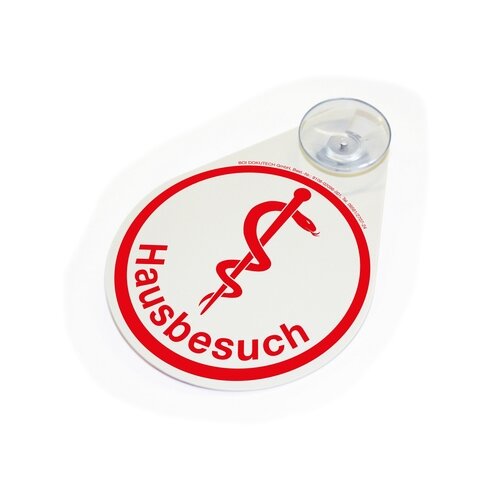 BOI Hinweisschild Äskulapstab