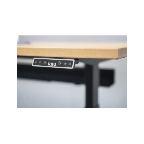 RAU Schreibtisch Adlatus 100 25 cm tiefschwarz