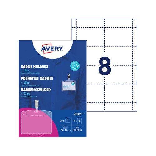 Avery Zweckform Namensschild 90 x 60 mm (B x H)