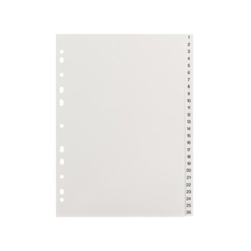 Zahlenregister DIN A4