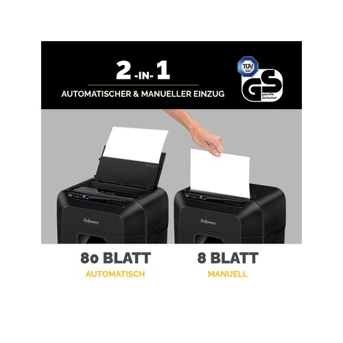 Fellowes® Aktenvernichter AutoMax™ 80M