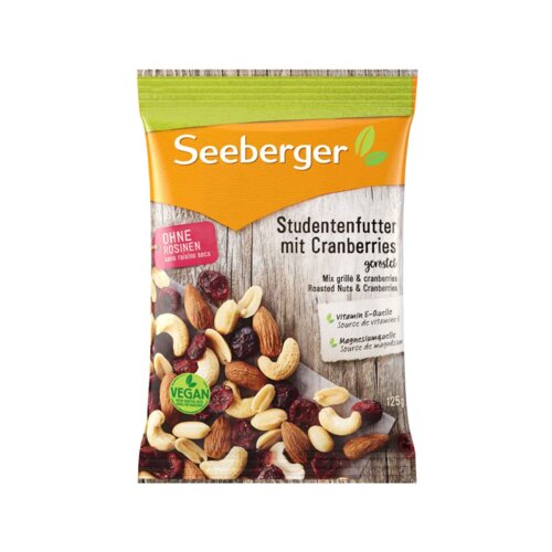 SEEBERGER Studentenfutter Cranberry