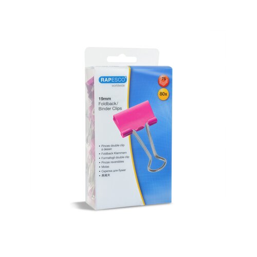 RAPESCO Foldbackklemmer 19 mm 80 St./Pack.