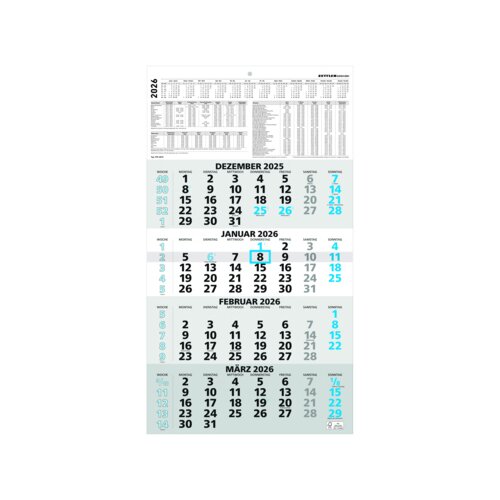 ZETTLER Wandkalender 2026