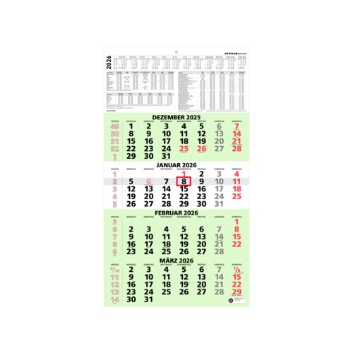 ZETTLER Wandkalender 2026