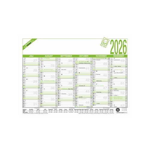 ZETTLER Tafelkalender Natura 2026