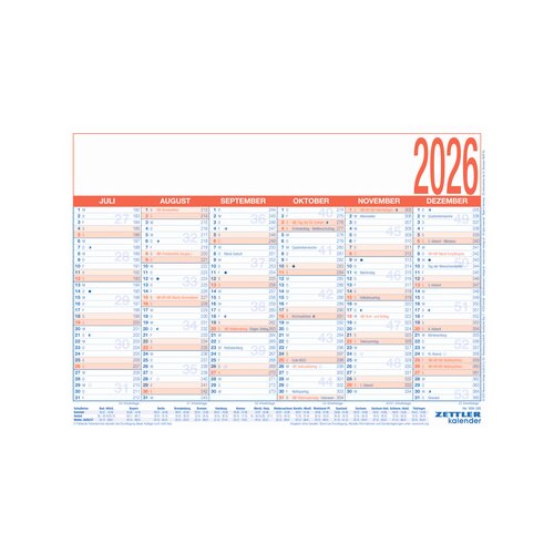 ZETTLER Tafelkalender 2026