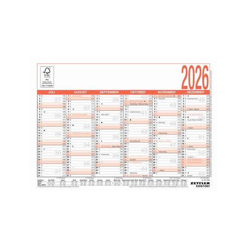 ZETTLER Tafelkalender 907 2026
