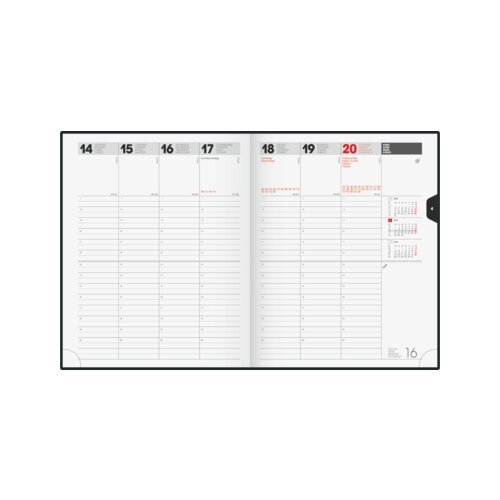 BRUNNEN Buchkalender Manager Wt 7 - weektimer® 2026
