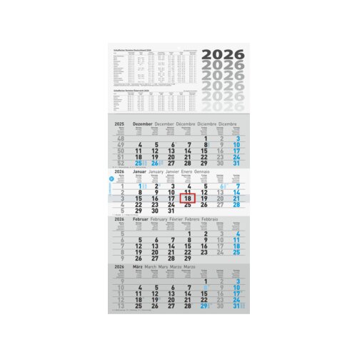 Glocken Wandkalender 2026