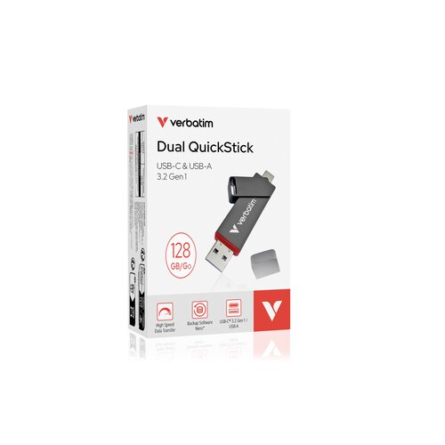 Verbatim USB-Stick Dual QuickStick USB 3.2 Gen 1 128 Gbyte