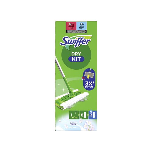 Swiffer Reinigungsset Bodenwischer Dry and Wet Starter Kit