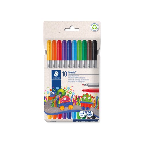 STAEDTLER® Doppelfasermaler Noris® 10 St./Pack.