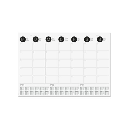 SIGEL Schreibunterlage Monthly Planner mit Kalender 3 Jahre