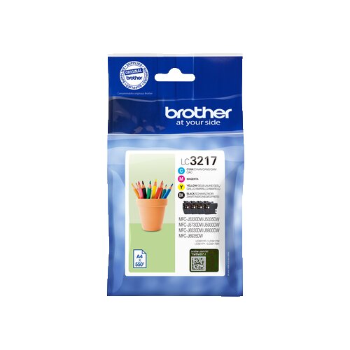 Brother Tintenpatrone LC-3217VAL schwarz, cyan, magenta, gelb