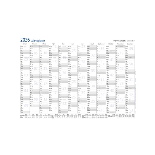 STAEDTLER® Plakatkalender Lumocolor® 2026