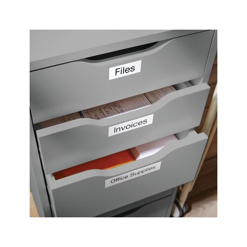 DYMO® Schriftbandkassette D1 19 mm x 7 m (B x L) weiß 10 St./Pack.