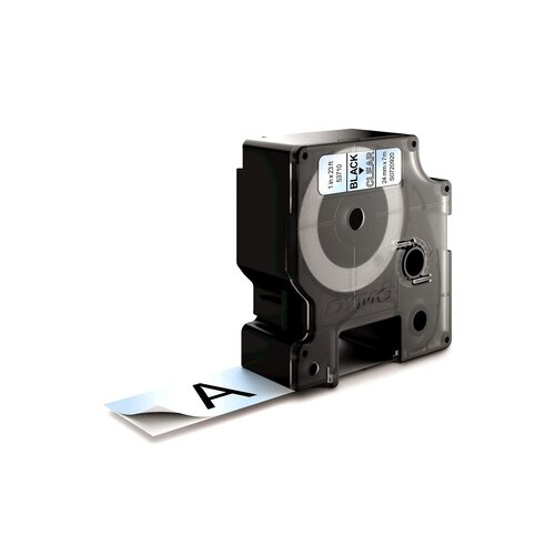 DYMO® Schriftbandkassette D1 24 mm x 7 m (B x L) Kunststoff, 100 % recycelt transparent