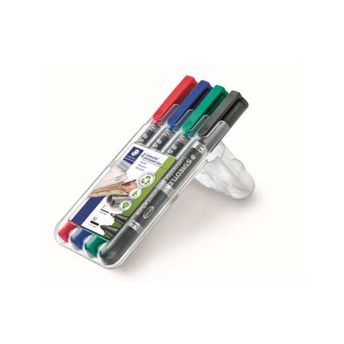 STAEDTLER® Permanentmarker Lumocolor® Duo 348 4 St./Pack.