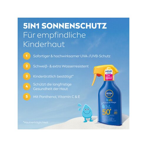 NIVEA SUN Sonnenschutzmittel Kids Schutz & Pflege 5 in 1