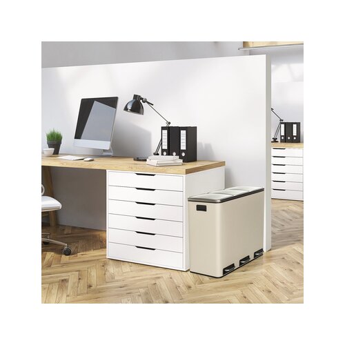 hjh OFFICE Tretabfalleimer CLEAN IX