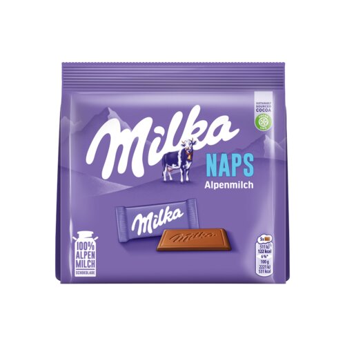 Milka Schokolade Naps Alpenmilch