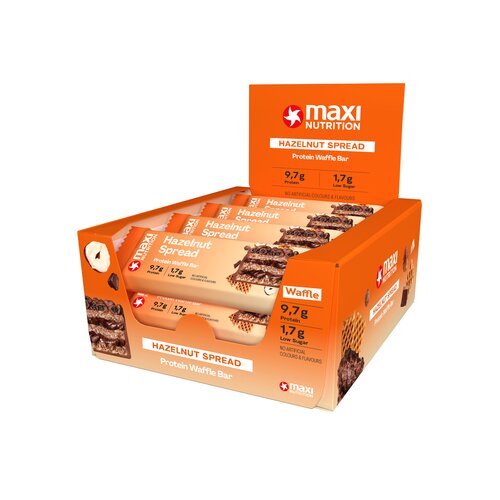 MaxiNutrition Proteinriegel Waffle Bar Hazelnut Spread