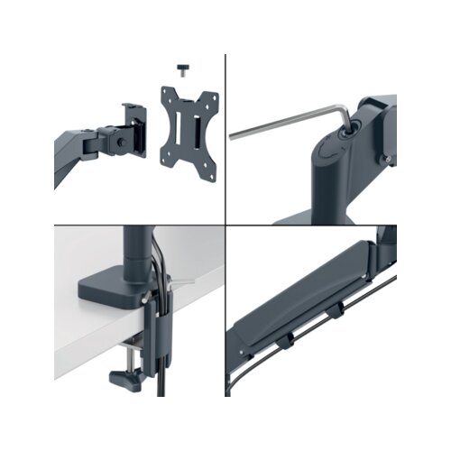 Leitz Monitorschwenkarm Ergo 2 Arme