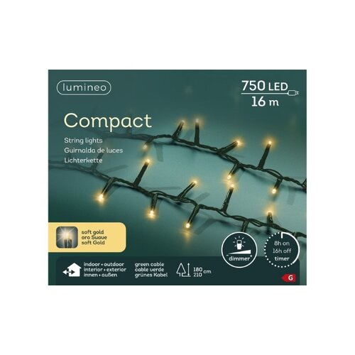 LUMINEO Lichterkette Compact 16 m