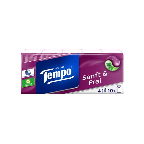 Tempo® Papiertaschentücher Sanft & Frei