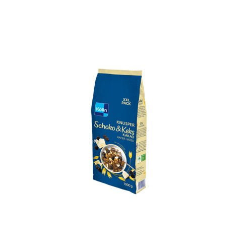 Kölln Müsli Knusper Schoko & Keks Kakao Hafer 6 x 1.000 g/Pack.