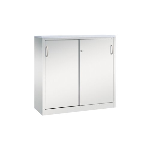 C+P Schiebetürenschrank Acurado 1.200 x 1.200 x 400 mm (B x H x T) lichtgrau