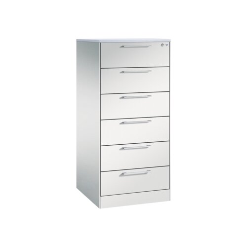 C+P Karteischrank Asisto 562 x 1.298 x 600 mm (B x H x T) DIN A5 quer