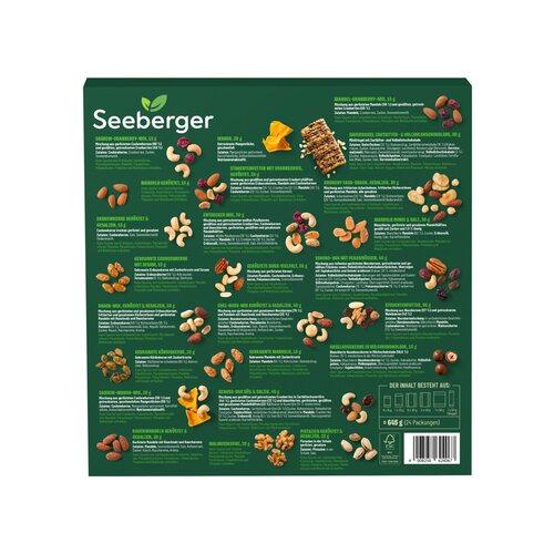 SEEBERGER Adventskalender geNussvolle Snacks